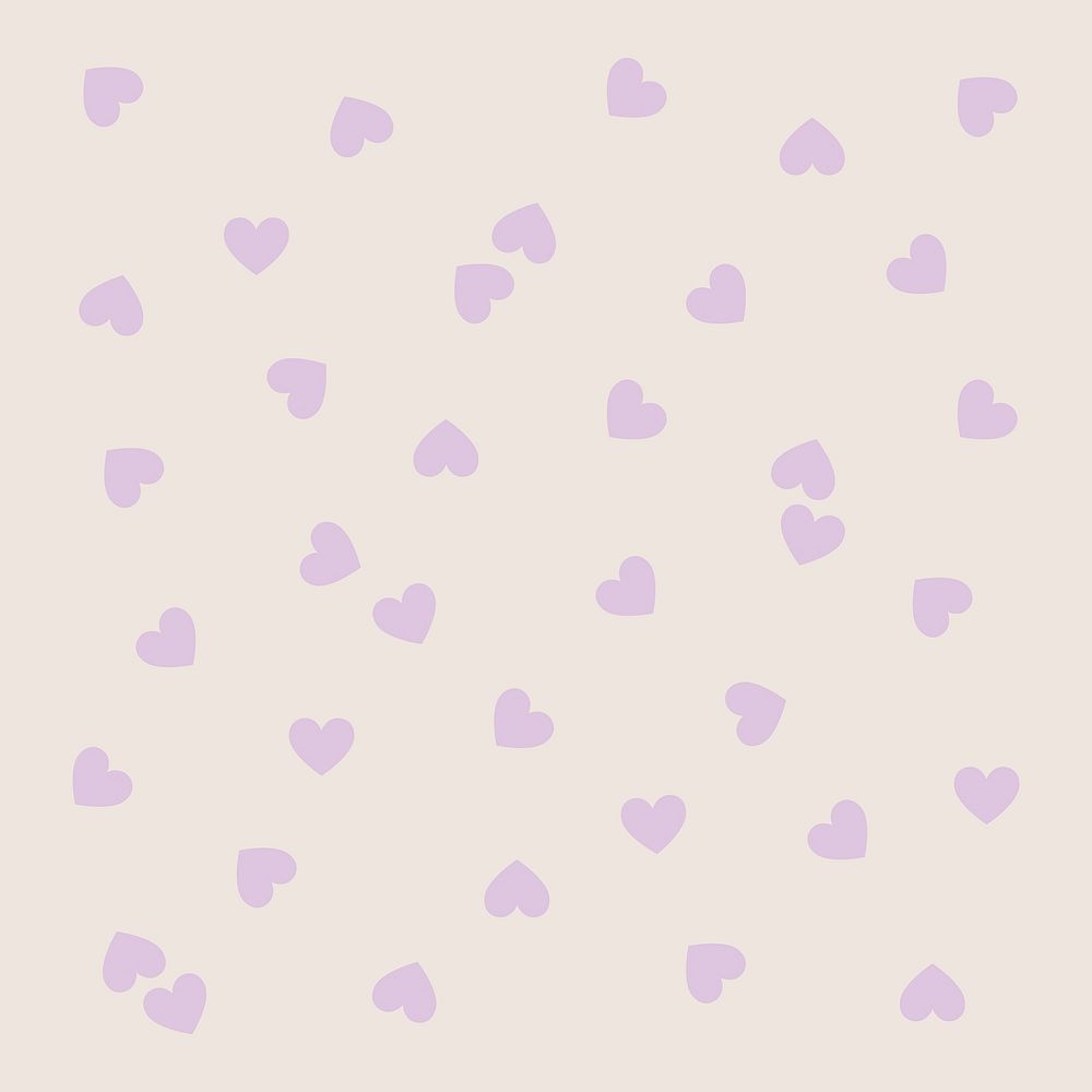 Purple heart sticker, pastel Valentine's graphic vector