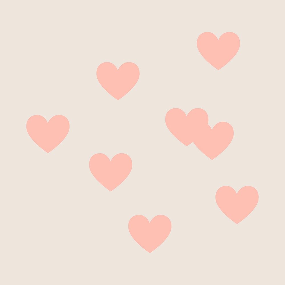 Pastel hearts sticker, Valentine's flat | Free PSD - rawpixel