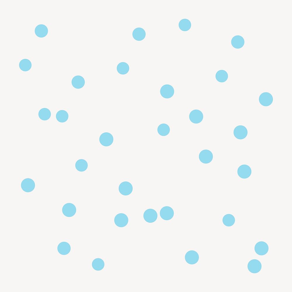 Blue circles clipart, geometric shape in flat design vector