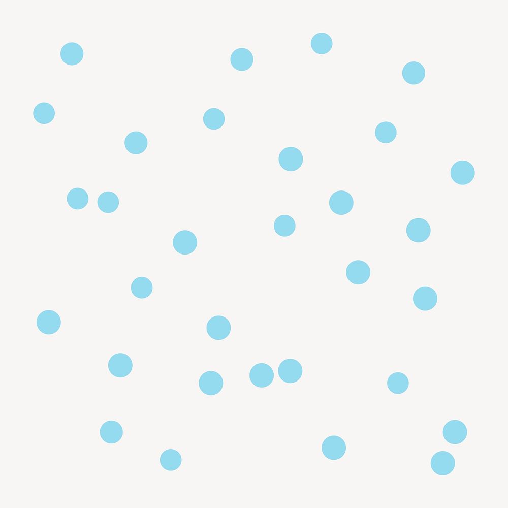 Blue dots sticker, geometric shape in flat design psd
