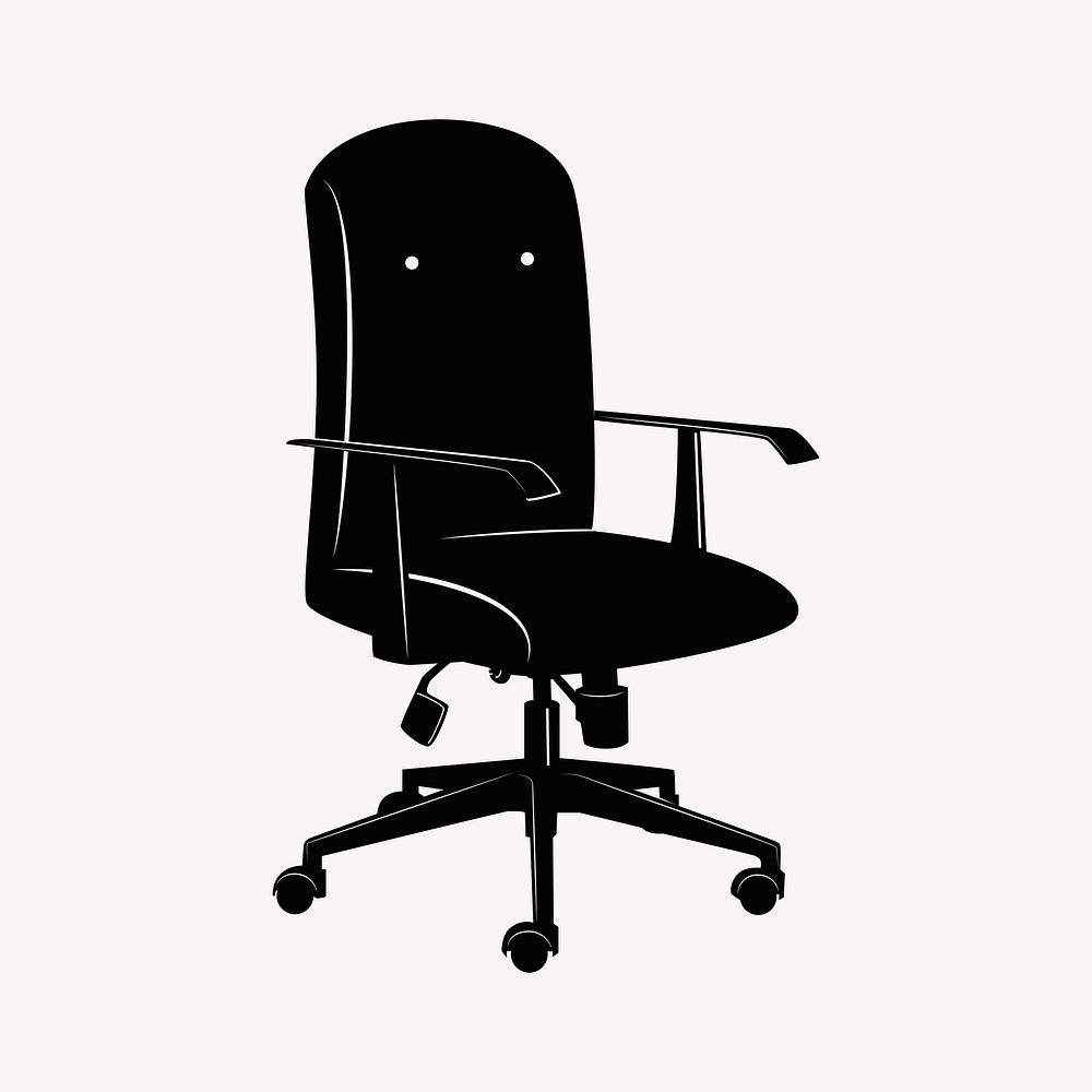 Office chair sticker, furniture illustration | Free PSD - rawpixel
