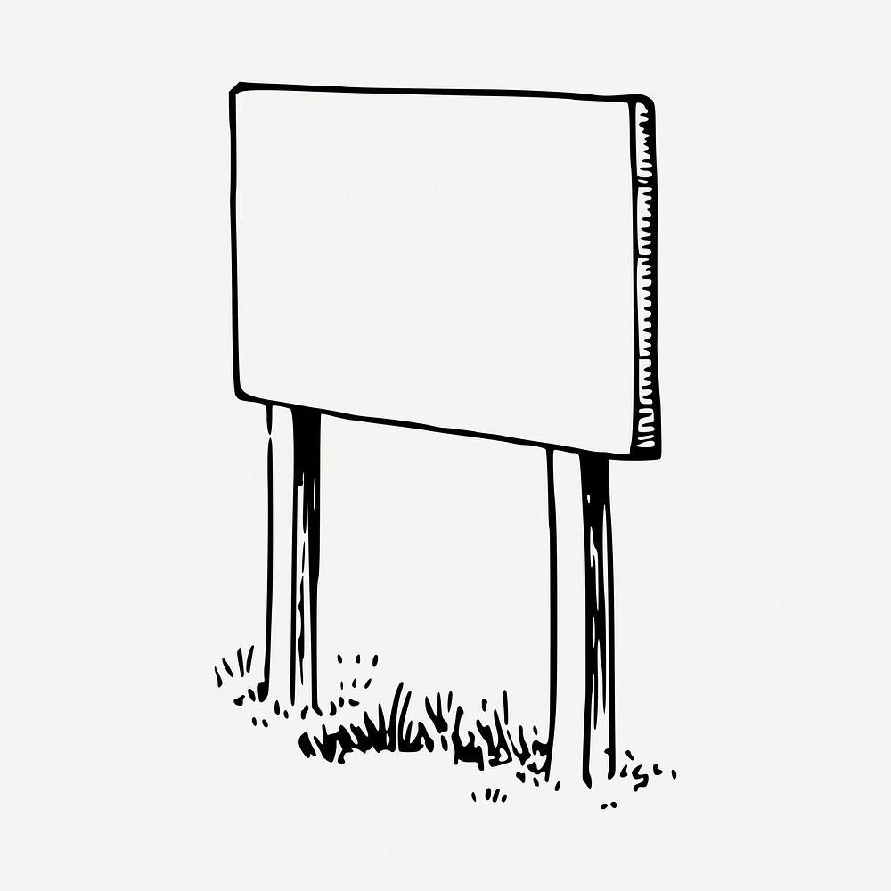 Blank sign clipart illustration psd. Free public domain CC0 image