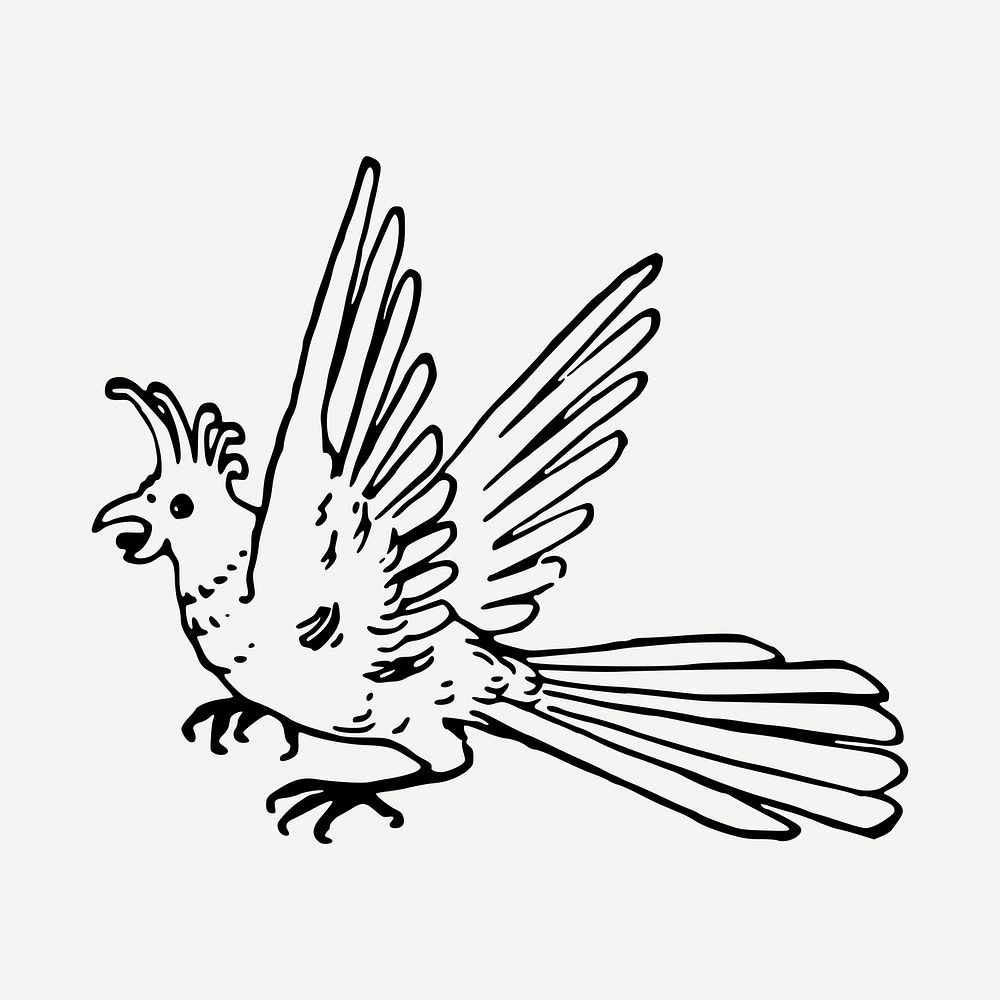 Parrot bird clipart illustration psd. Free public domain CC0 image