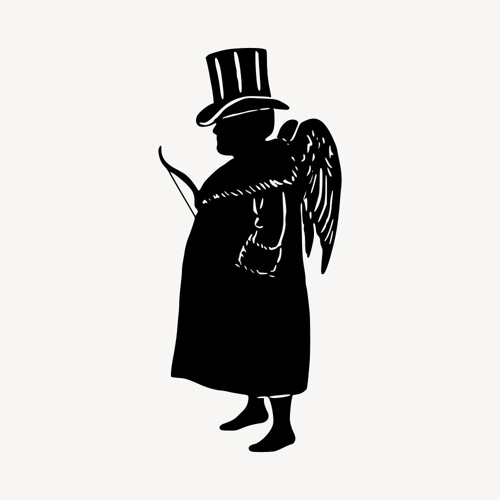 Gentleman angel illustration clipart vector. Free public domain CC0 image
