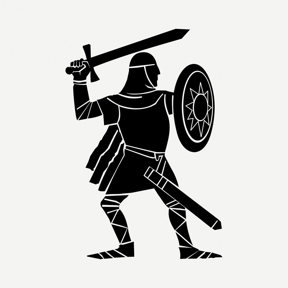 Viking warrior clipart illustration psd. Free public domain CC0 image