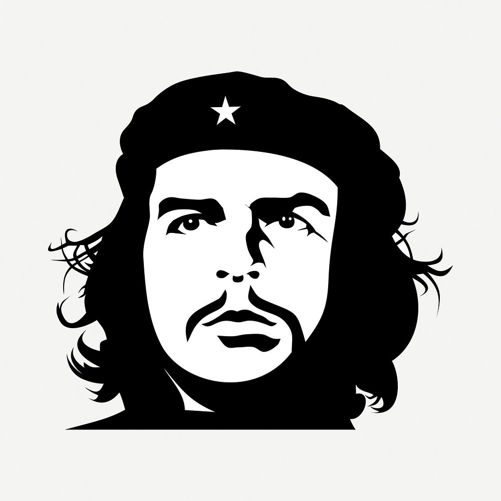 Che Guevara clipart illustration psd. Free public domain CC0 image