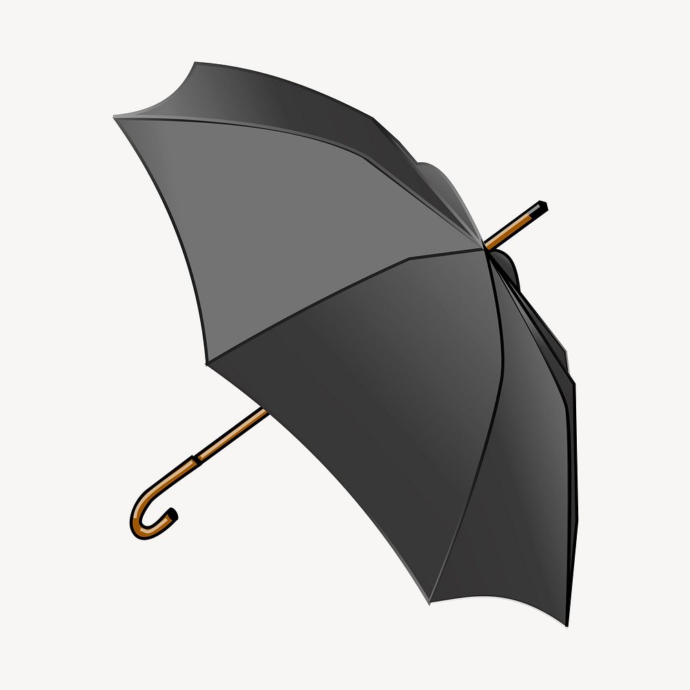 Umbrella clipart, object illustration vector. Free public domain CC0 image.