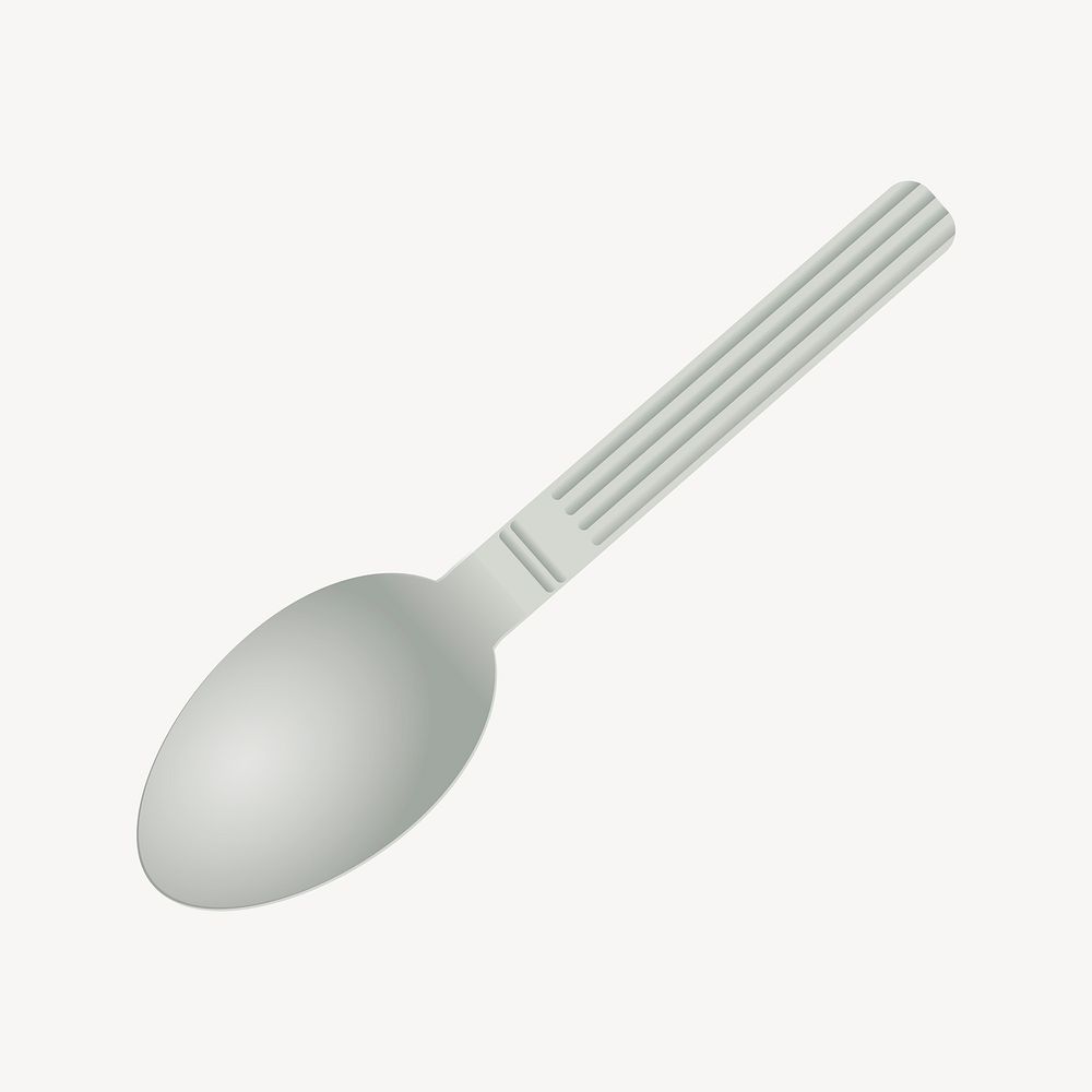 Spoon clipart, utensil illustration. Free public domain CC0 image.