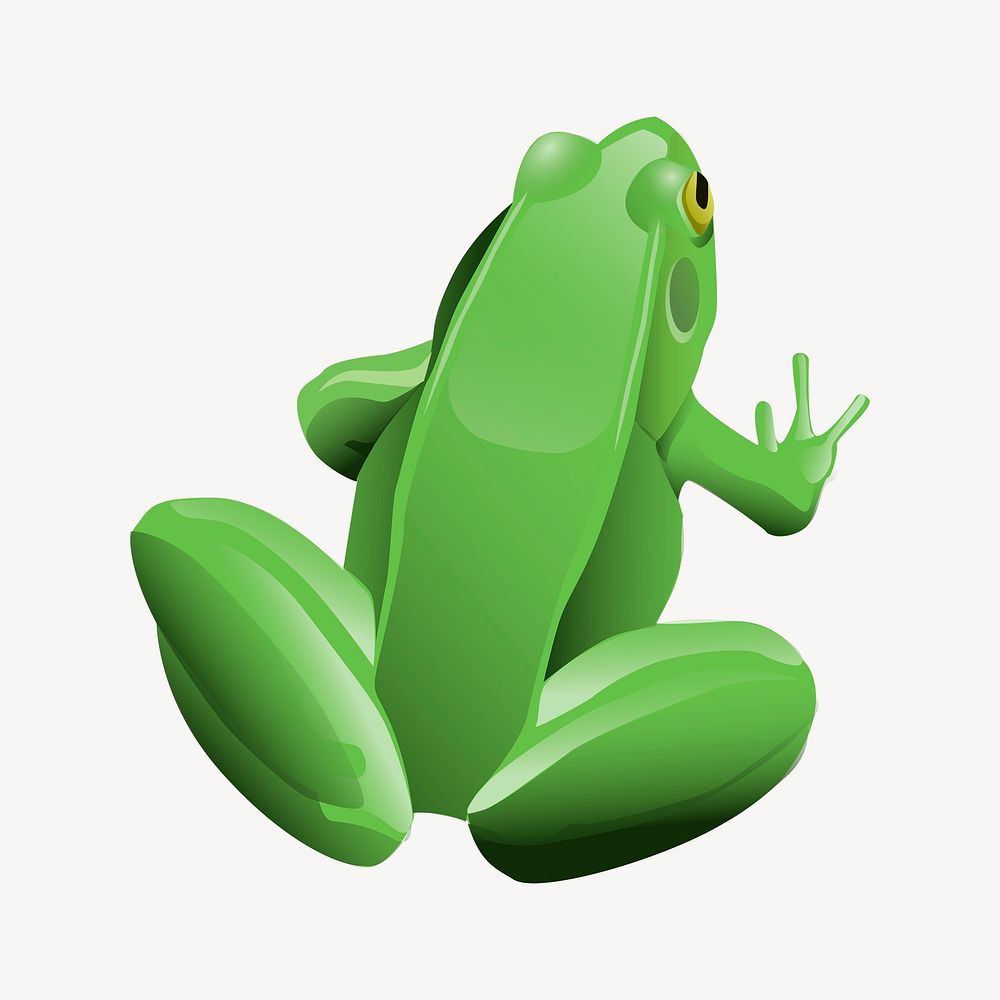Frog clipart, animal illustration. Free public domain CC0 image.