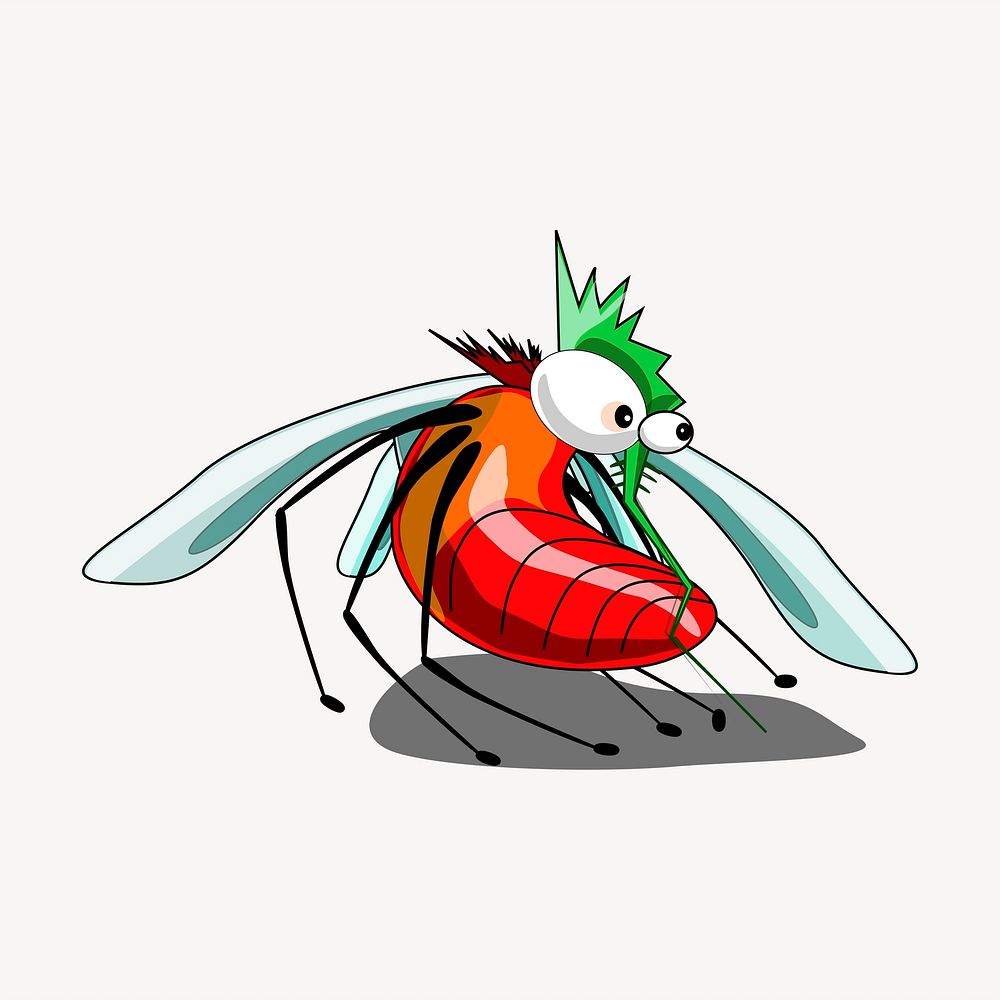 Mosquito clipart, insect illustration. Free public domain CC0 image.