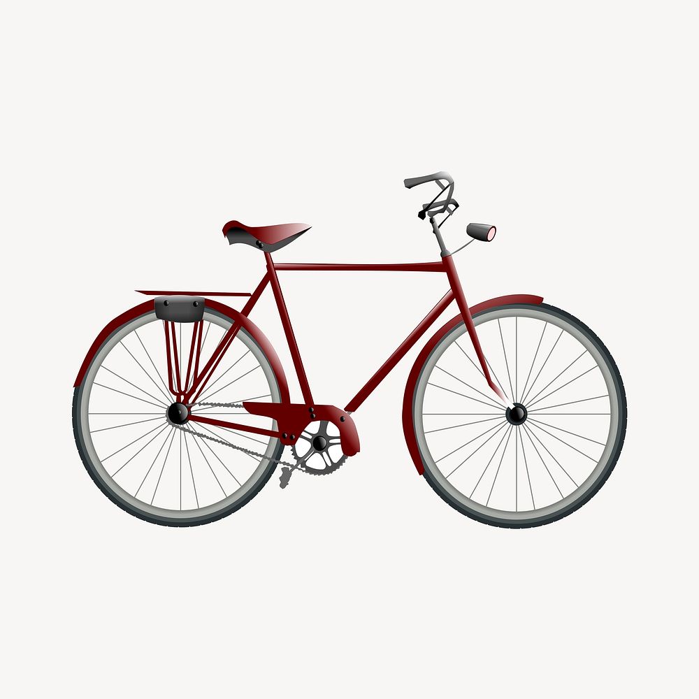 Bicycle clipart, vehicle illustration. Free public domain CC0 image.