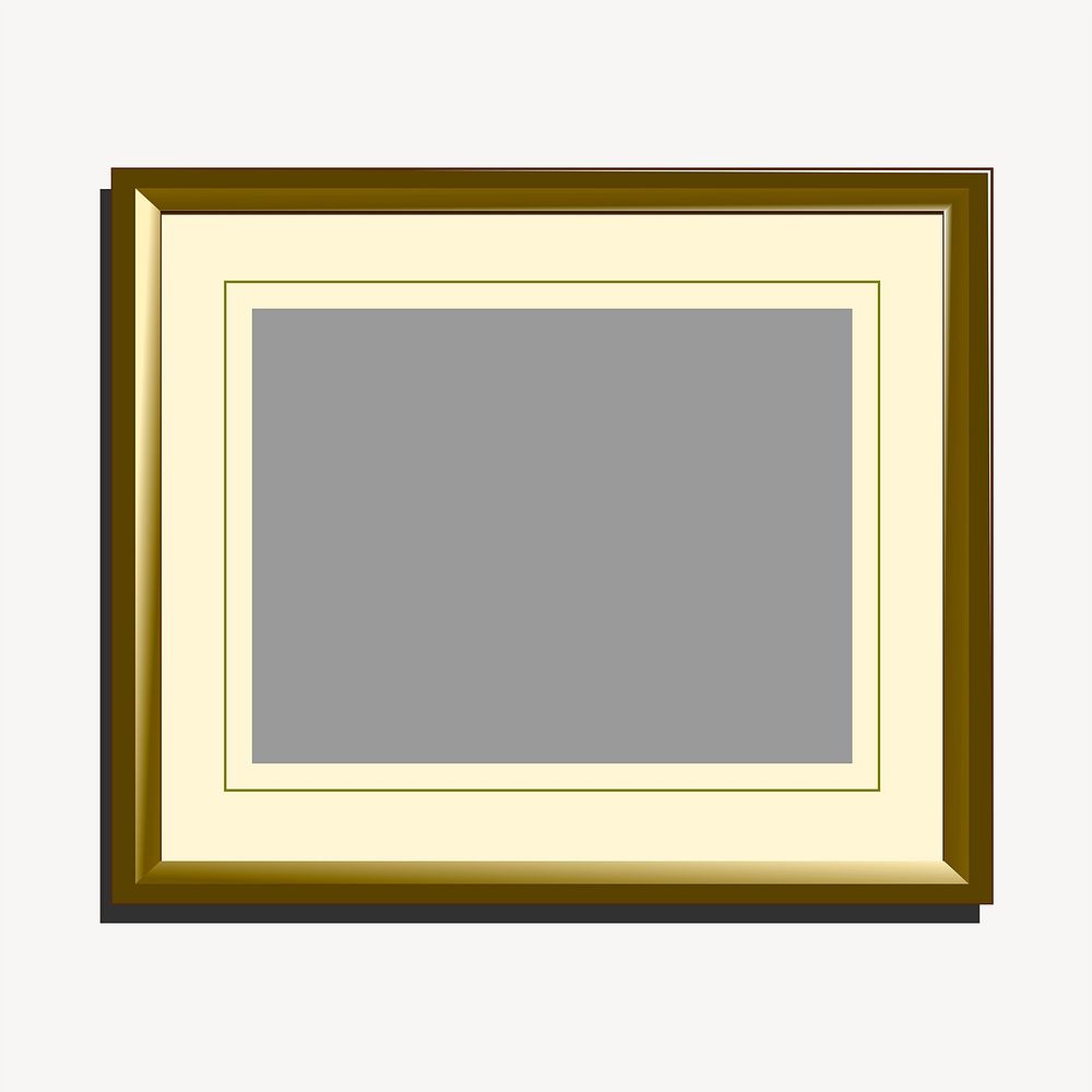 Picture frame sticker, object illustration psd. Free public domain CC0 image.
