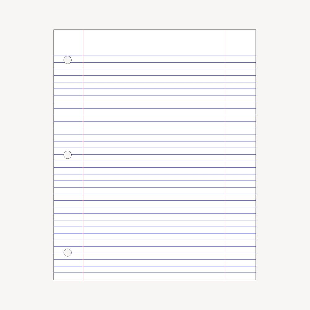 Note paper clipart, stationery illustration vector. Free public domain CC0 image.