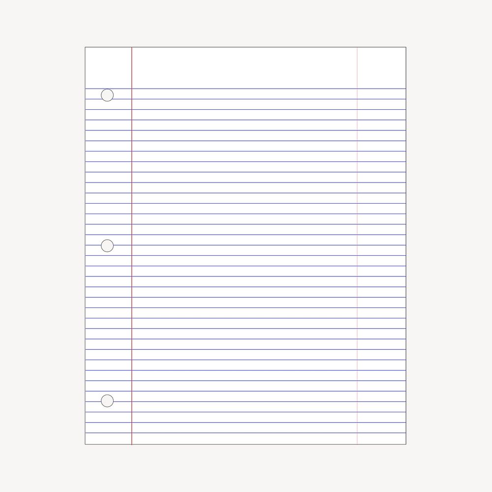 Note paper clipart, stationery illustration. Free public domain CC0 image.