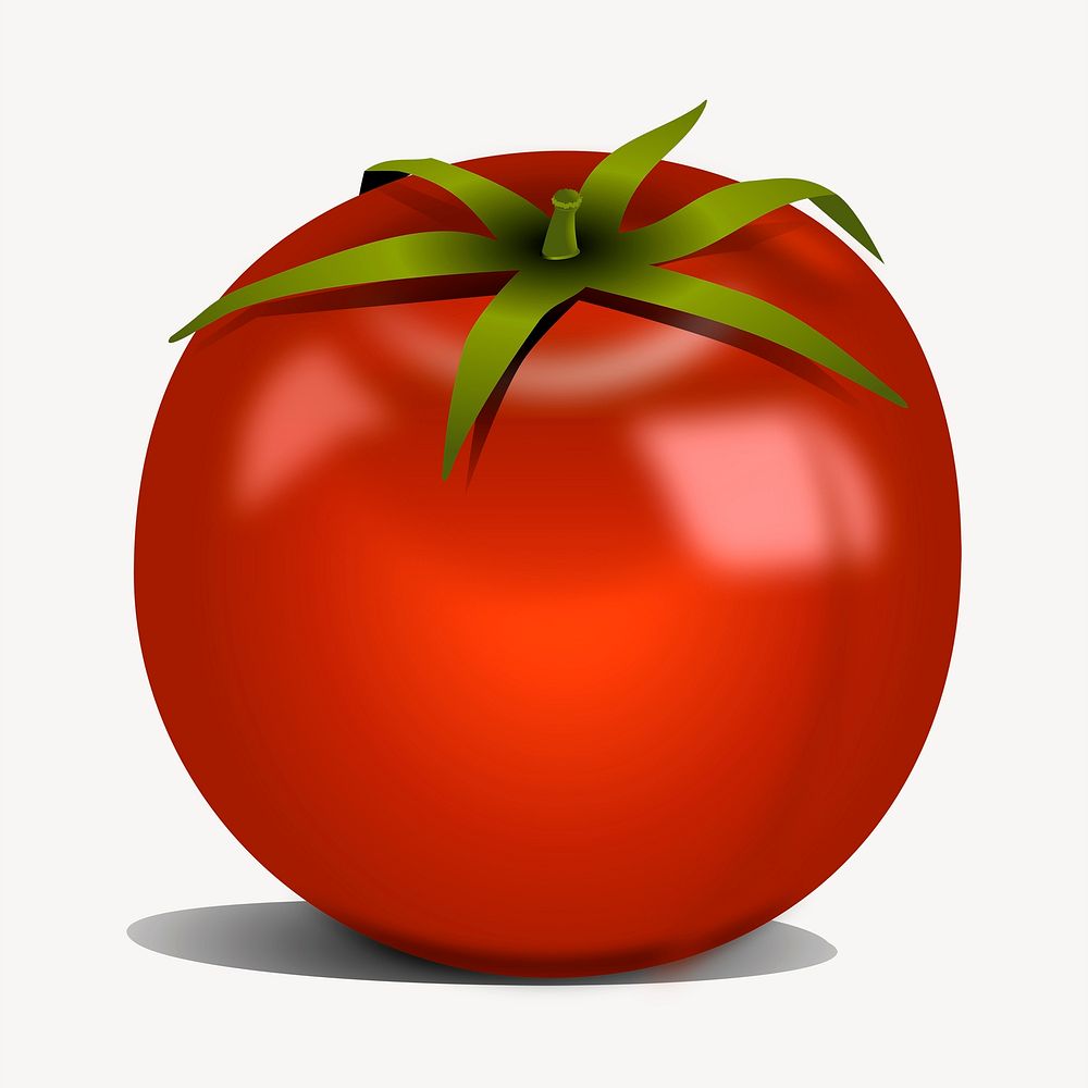 Tomato clipart, vegetable illustration. Free public domain CC0 image.
