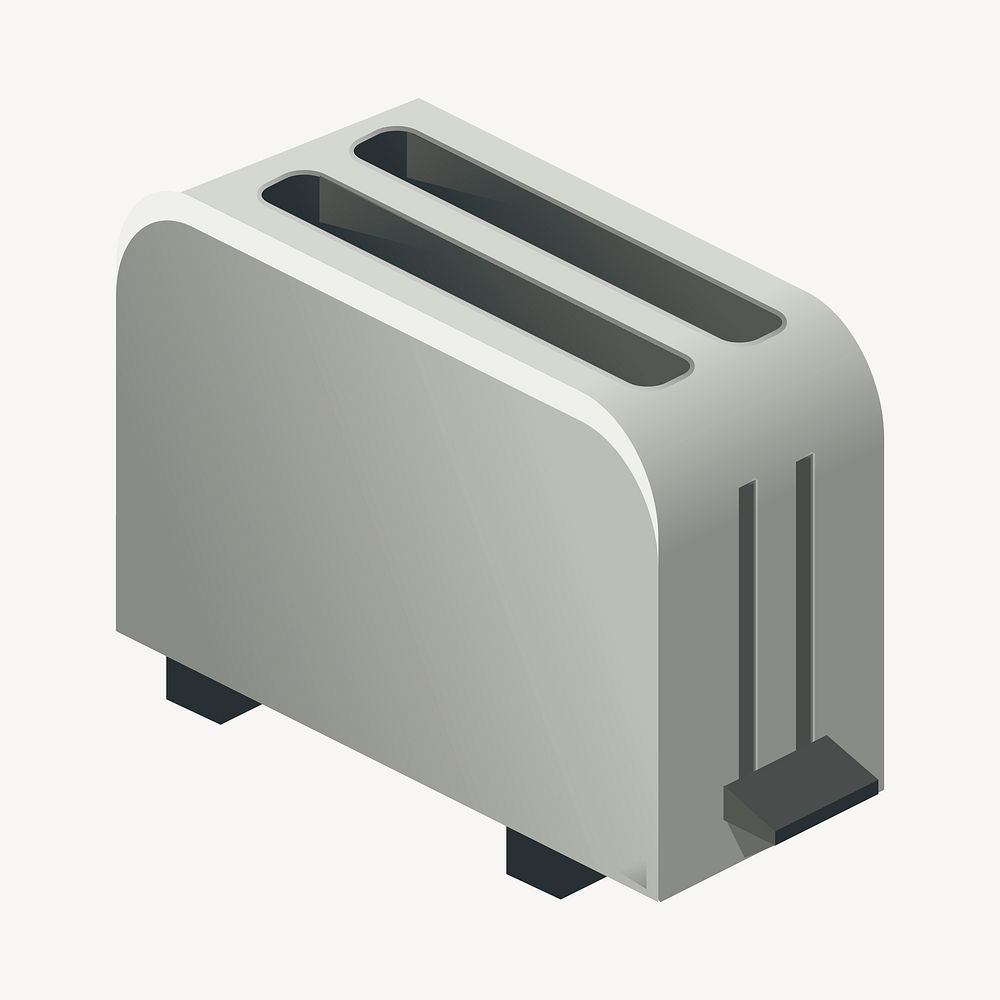 Toaster clipart, object illustration vector. Free public domain CC0 image