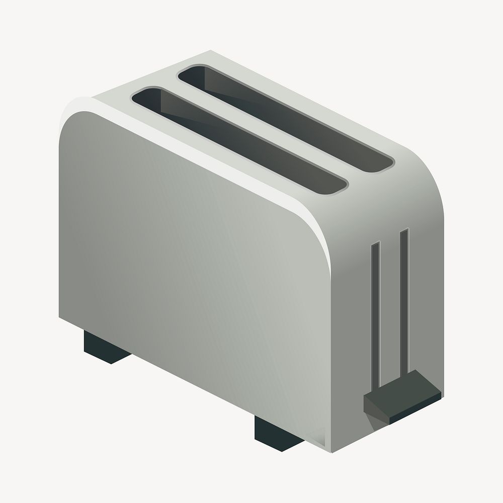 Toaster clipart, object illustration psd. Free public domain CC0 image