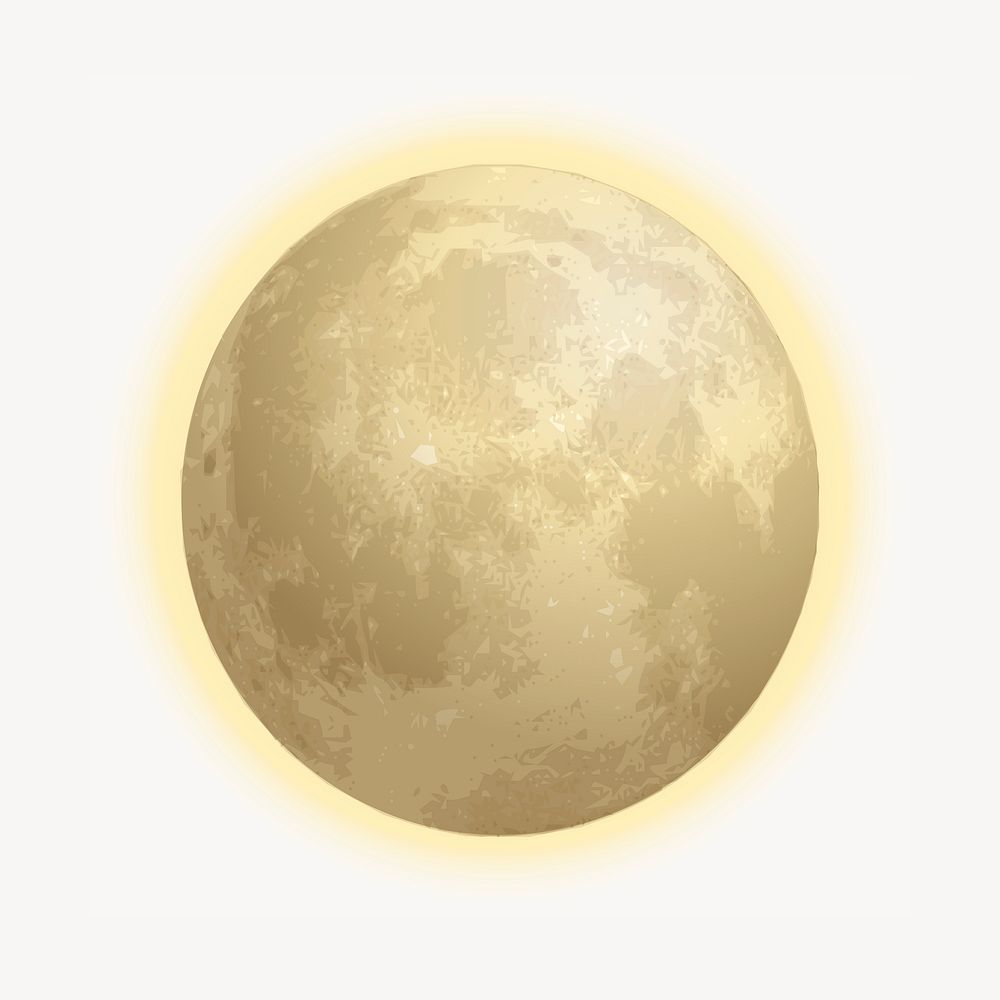 Moon, galaxy illustration. Free public domain CC0 image