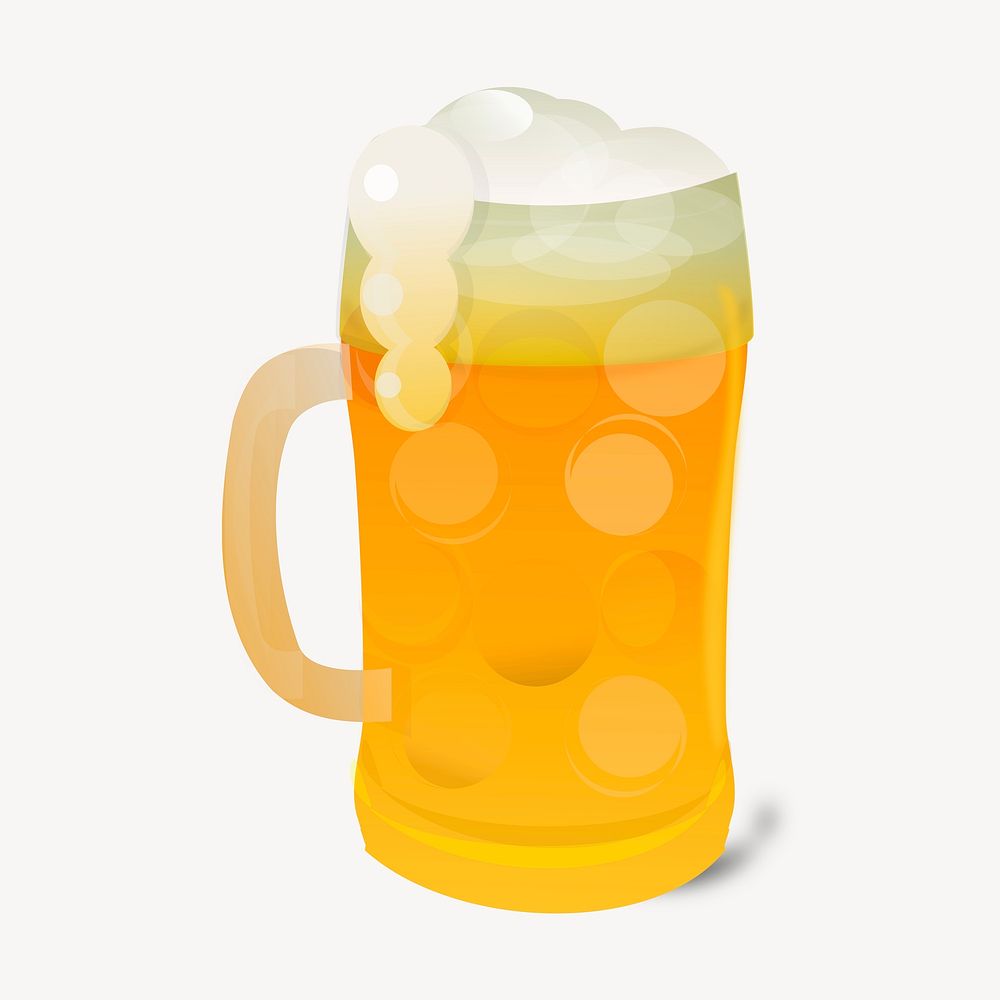 Beer glass clipart, beverage illustration | Free PSD - rawpixel