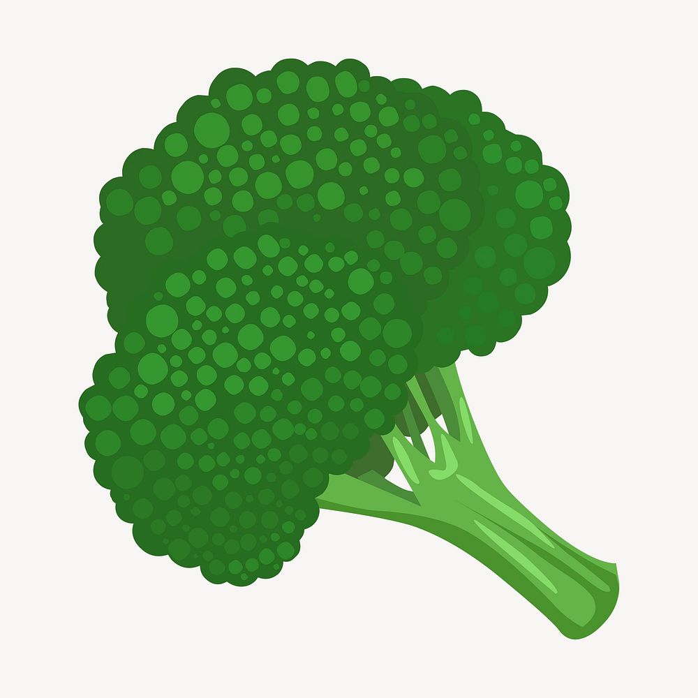 Broccoli clipart, vegetable illustration psd. Free public domain CC0 image