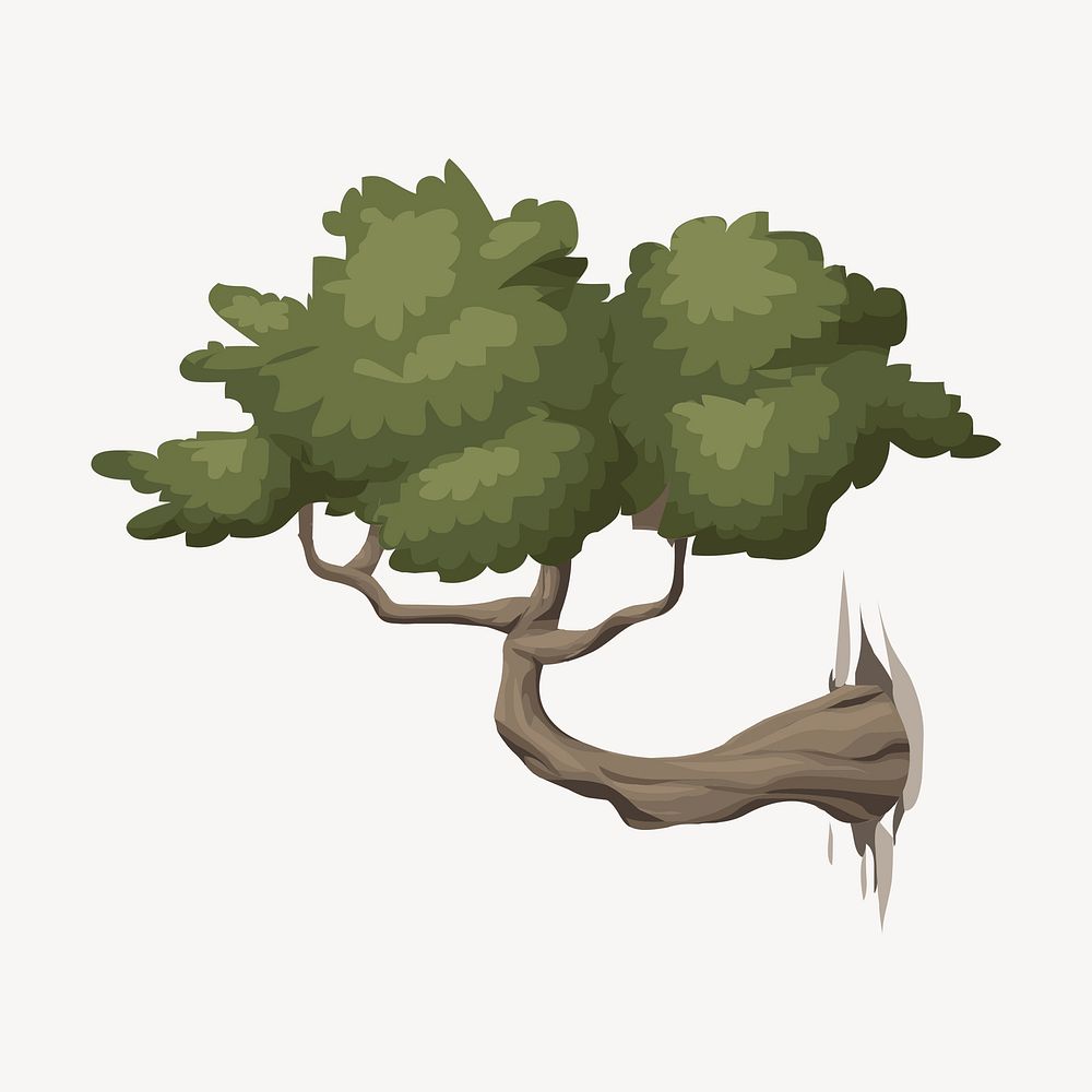 Bonsai tree clipart, Japanese illustration vector. Free public domain CC0 image