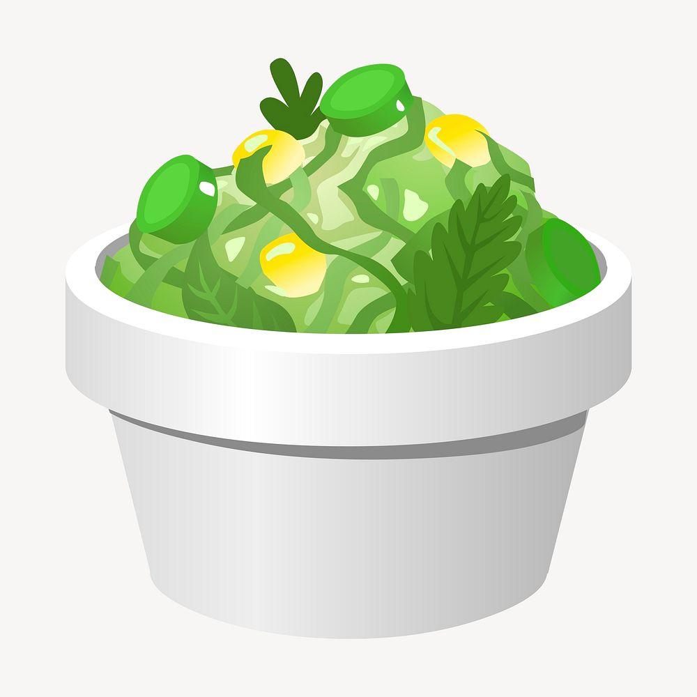 Coleslaw salad clipart, food illustration vector. Free public domain CC0 image