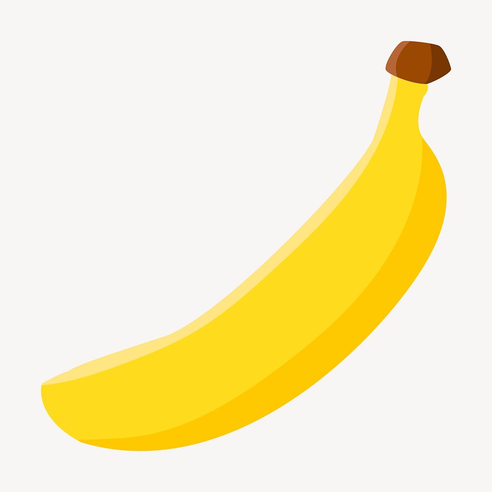 Banana clipart, fruit illustration vector. Free public domain CC0 image