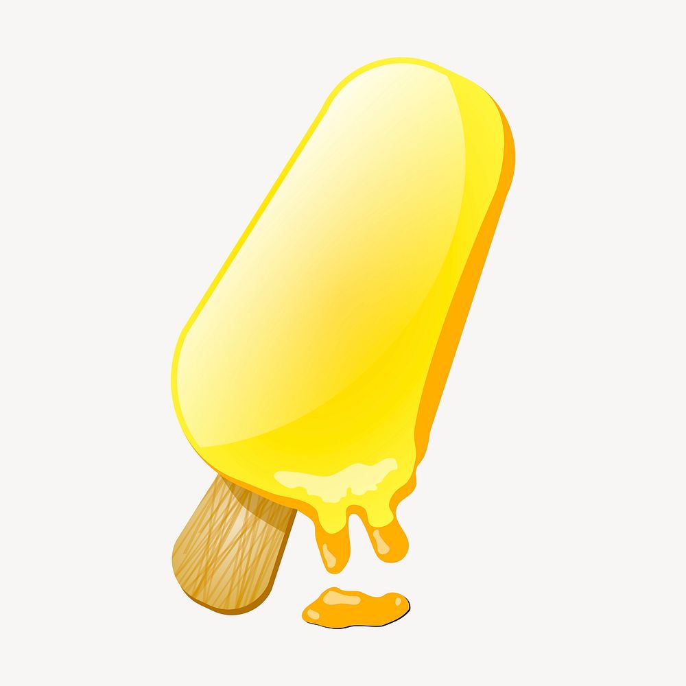 Ice-cream popsicle clipart, dessert illustration vector. Free public domain CC0 image