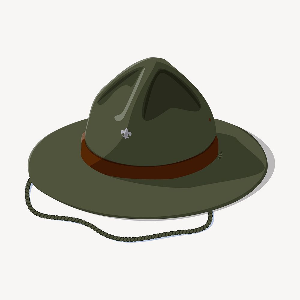 Hat clipart, illustration vector. Free public domain CC0 image.