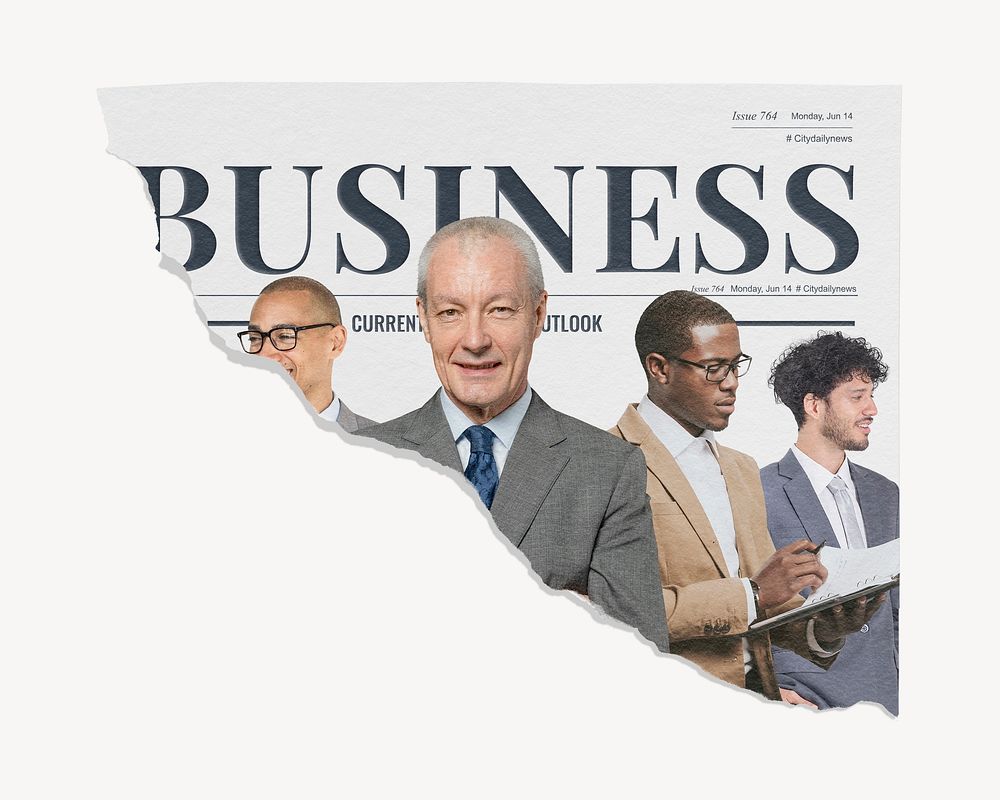 Successful CEOs ripped newspaper, business article headline