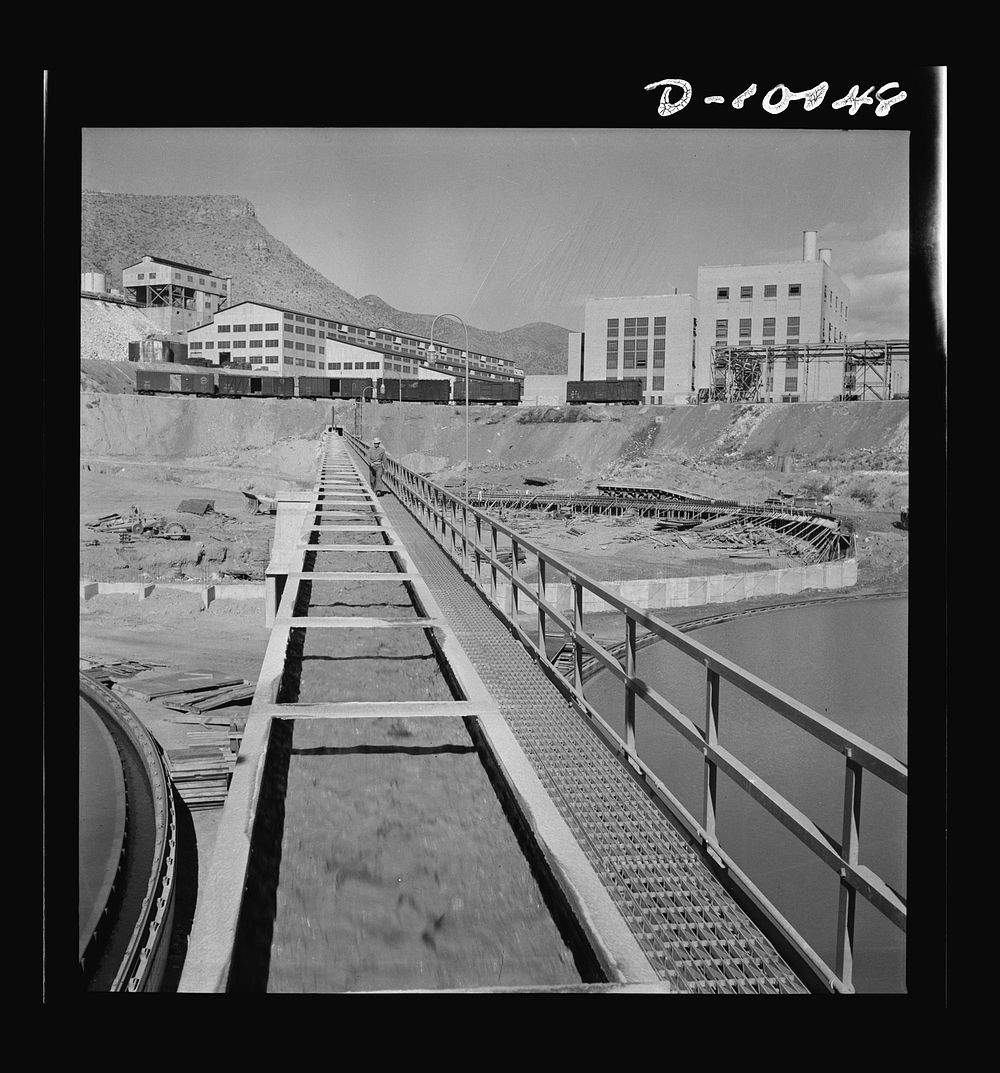 Production. Copper. Open-cut copper mining operations at the Phelps-Dodge Mining Company at Morenci, Arizona. This plant is…