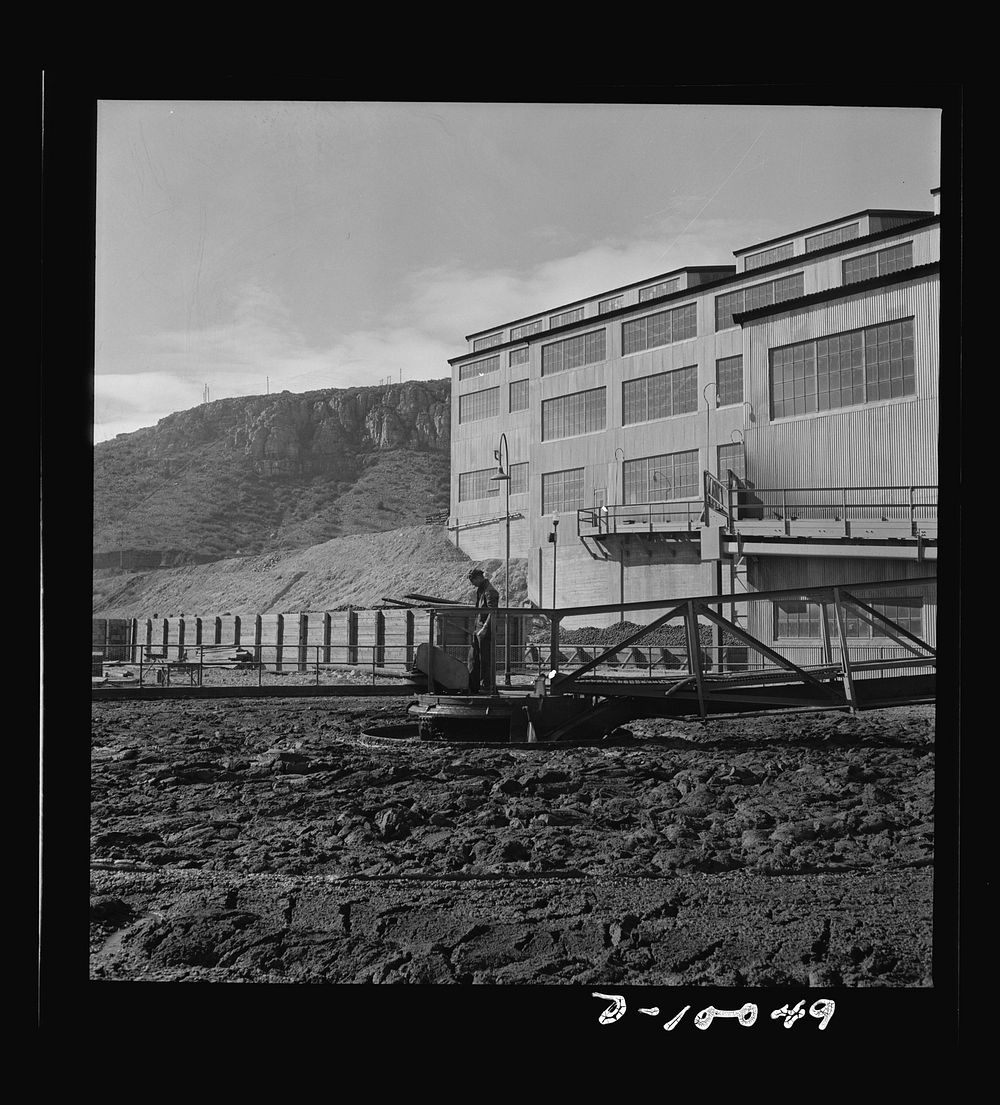 Production. Copper. Part of the copper concentrating plant of the Phelps-Dodge Mining Company at Morenci, Arizona. This…
