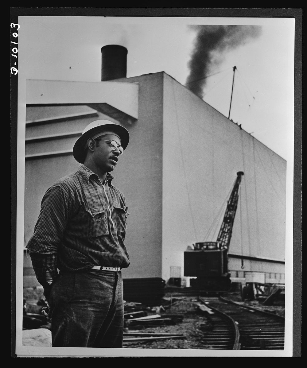 African Americans speed war work for Tennessee Valley Authority. Herbert Smith, drill operator, is a member of a local labor…