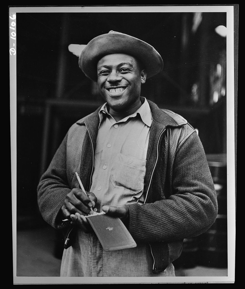 African Americans speed war work for Tennessee Valley Authority. Lincoln C. Johnson, sub-labor foreman at Wilson Dam, is in…
