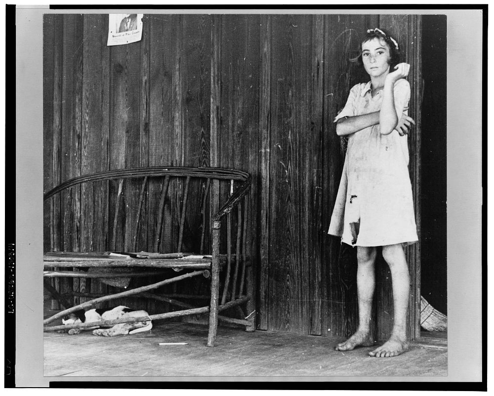 Daughter of a sharecropper, Lauderdale County, Mississippi. Sourced from the Library of Congress.