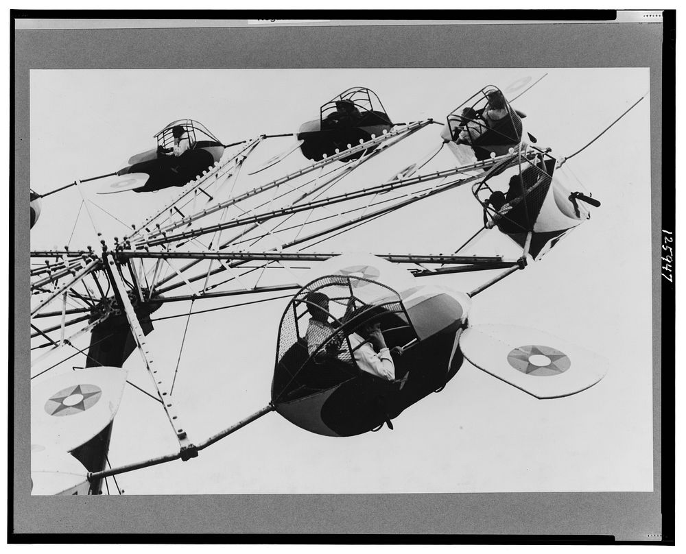 Brownsville, Texas. Carnival ride. Sourced from the Library of Congress.