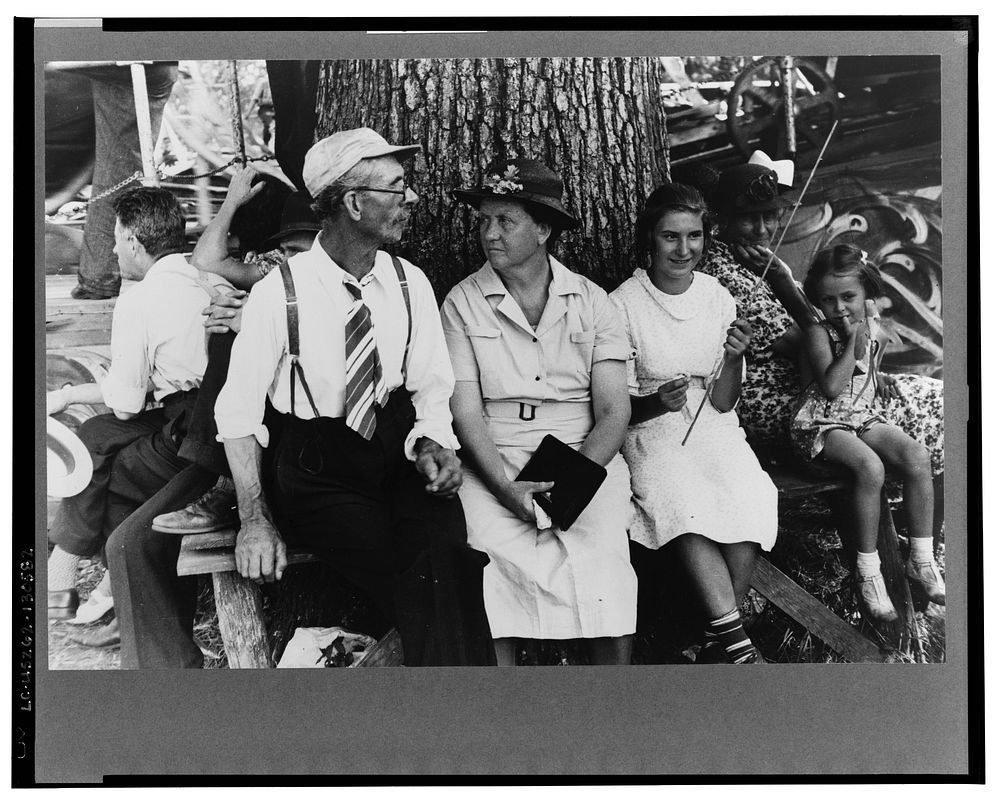 Farmpeople at fair in central Ohio. Sourced from the Library of Congress.