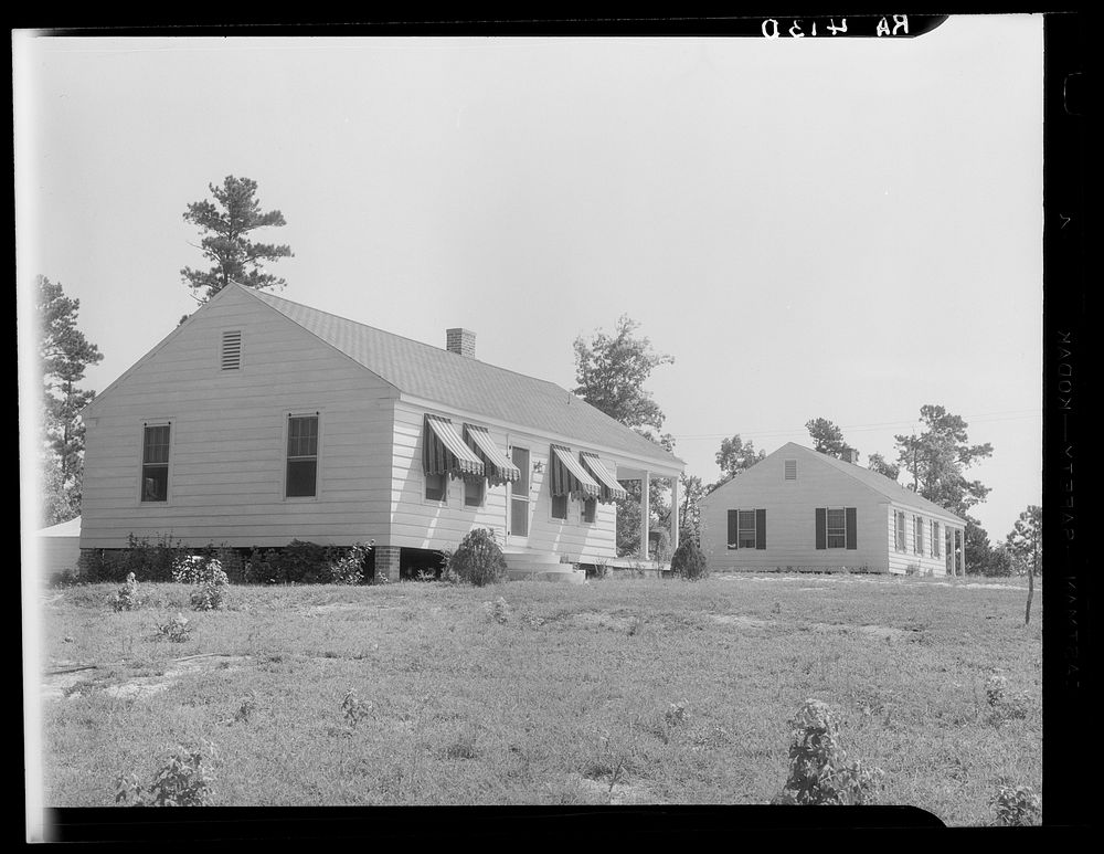 New houses. Pike County, Mississippi. McComb Gardens. Sourced from the Library of Congress.