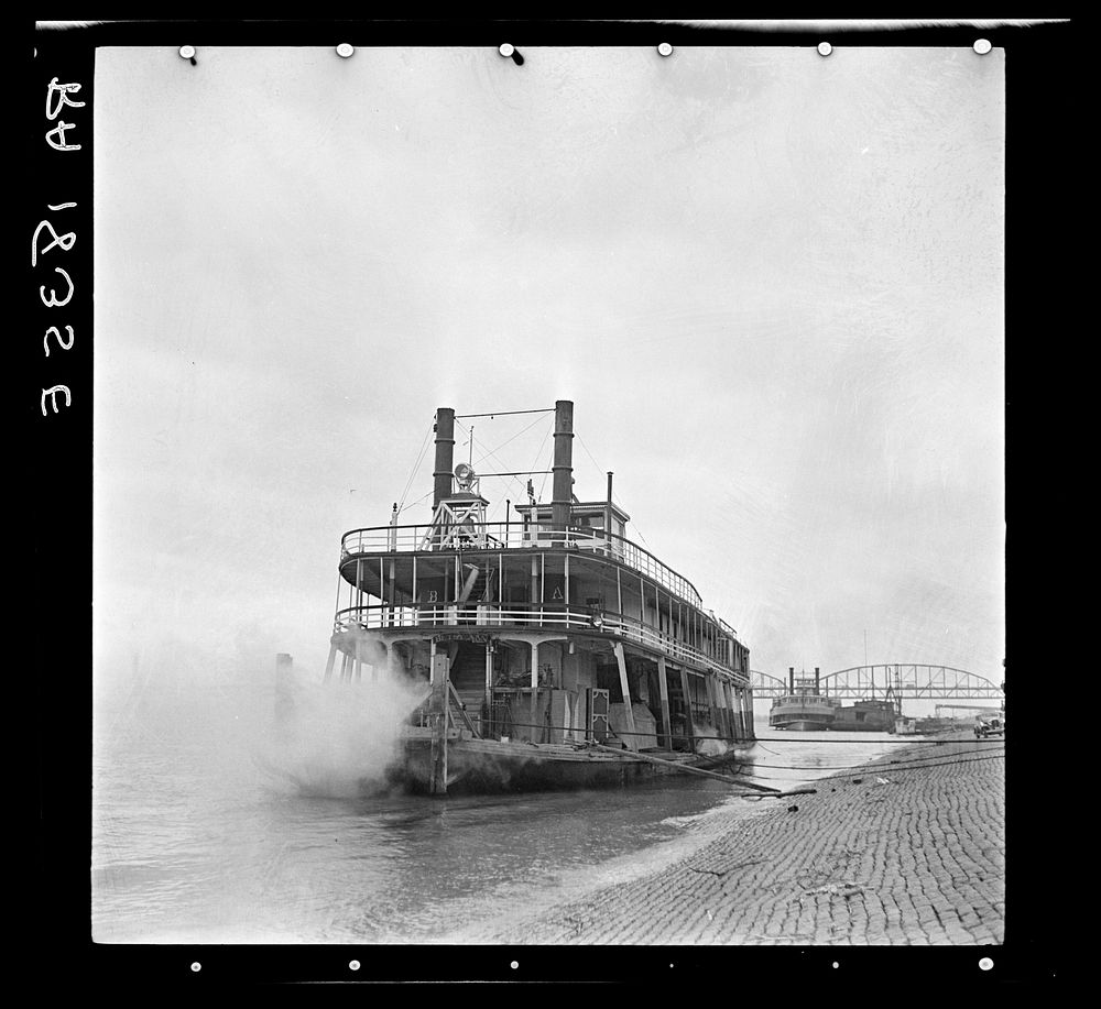 Mississippi River steamers. Saint Louis, Missouri. Sourced from the Library of Congress.