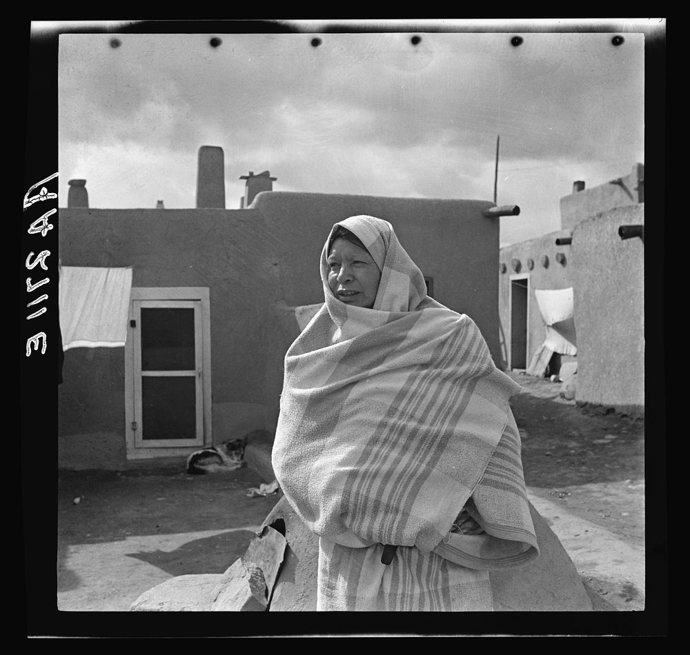 A Pueblo Indian of Taos, New Mexico. Sourced from the Library of Congress.