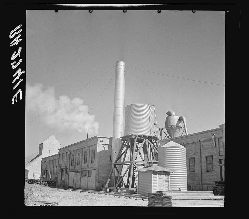A cotton seed oil plant. Amarillo, Texas. Sourced from the Library of Congress.