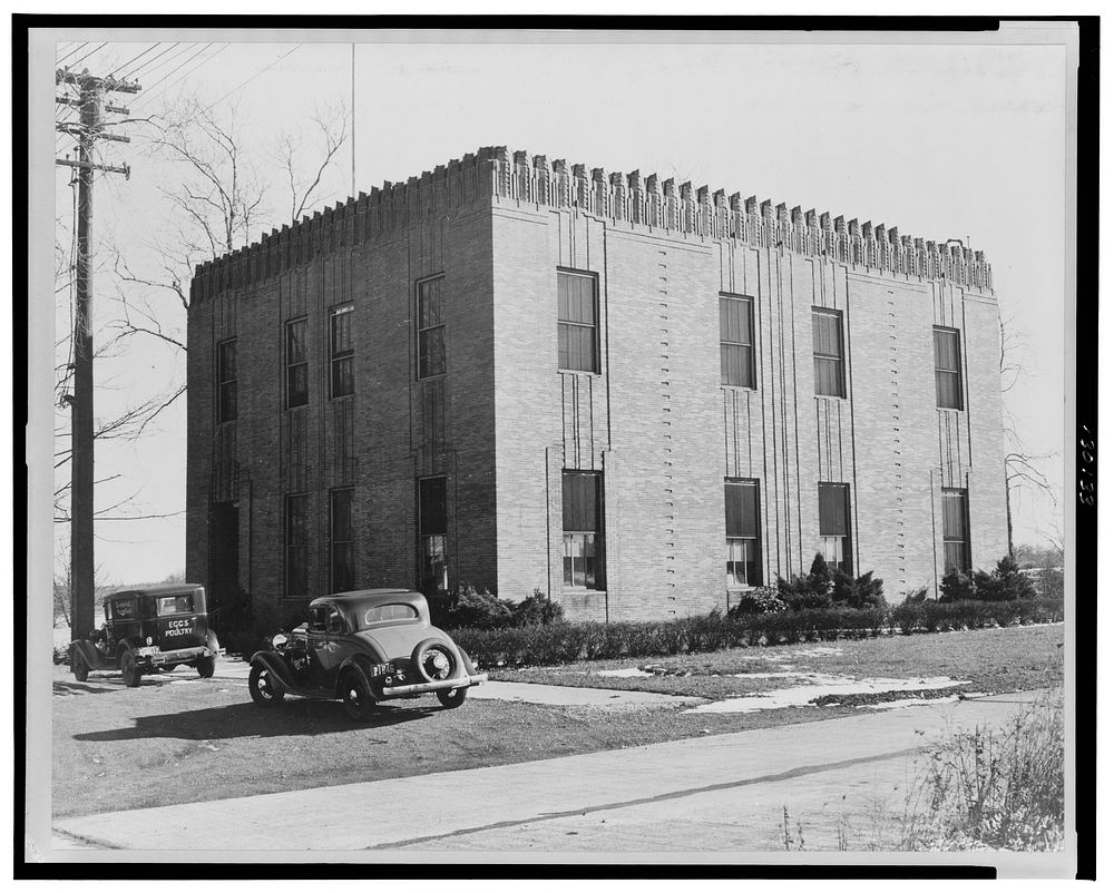 Telephone exchange. Radburn, New Jersey. Sourced from the Library of Congress.
