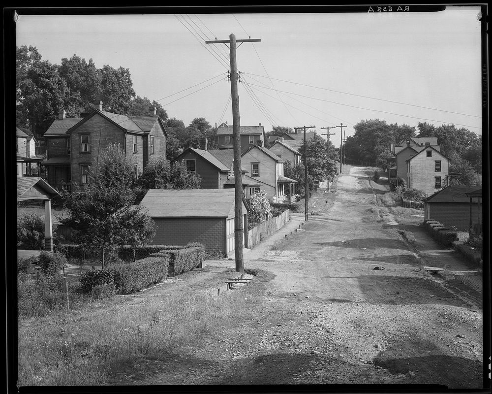 Back street. Mount Pleasant, Pennsylvania. Westmoreland County. Sourced from the Library of Congress.