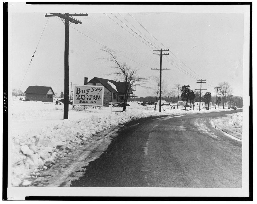 Private housing project off Amwell Road. Bound Brook, New Jersey. Sourced from the Library of Congress.