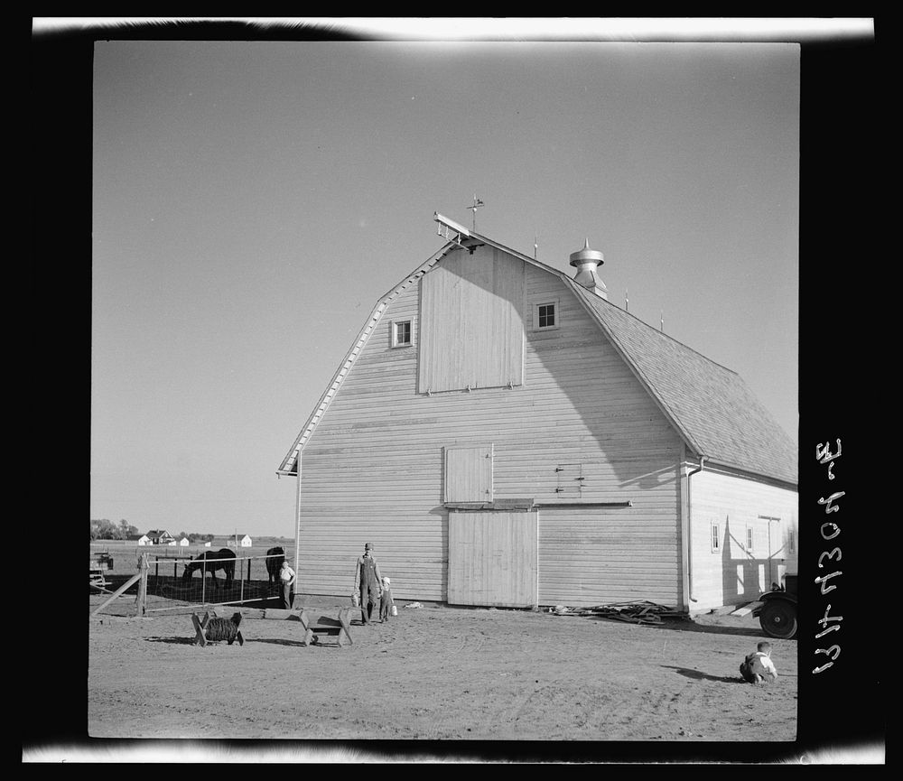 Community barn. Douglas County Farmsteads, Nebraska. Sourced from the Library of Congress.