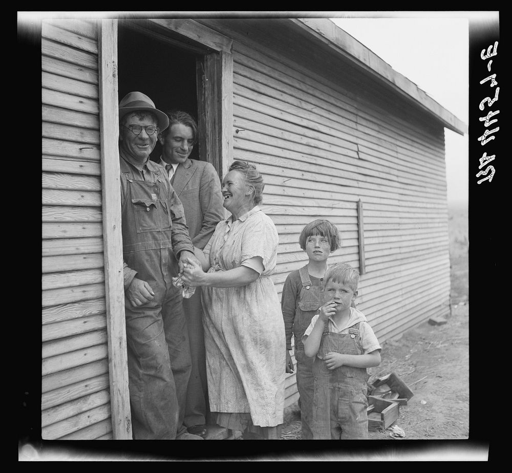 One of the families to be removed from land use project. Oneida County, Idaho. Sourced from the Library of Congress.