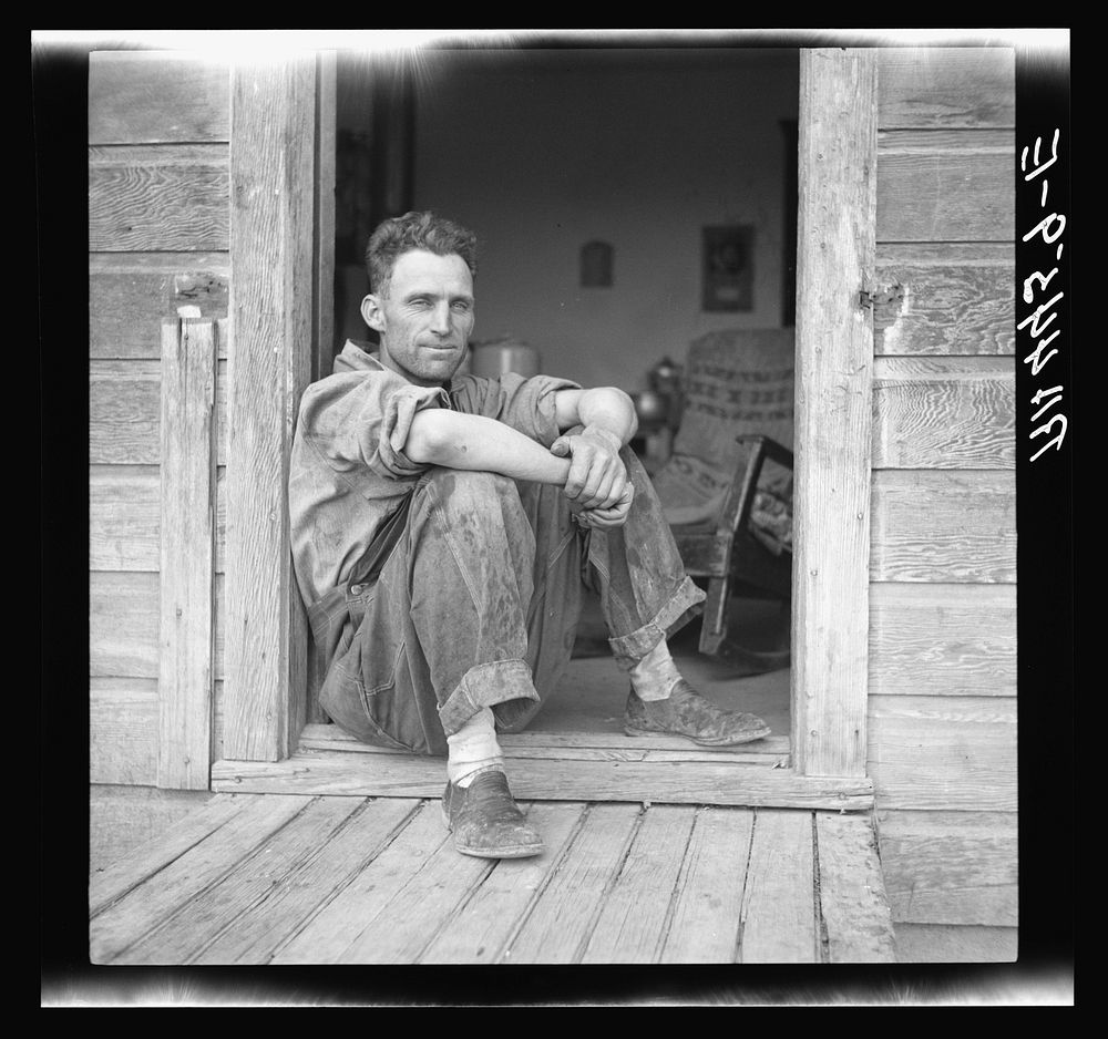 One of the farmers whose land is optioned by United States Resettlement Administration. Oneida County, Idaho. Sourced from…