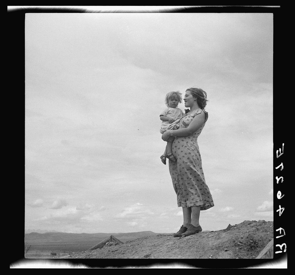 Children of family living on grazing land project. Oneida County, Idaho. Sourced from the Library of Congress.