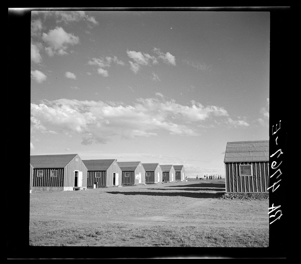 The Resettlement Administration workcamp. Madras, Oregon. Sourced from the Library of Congress.