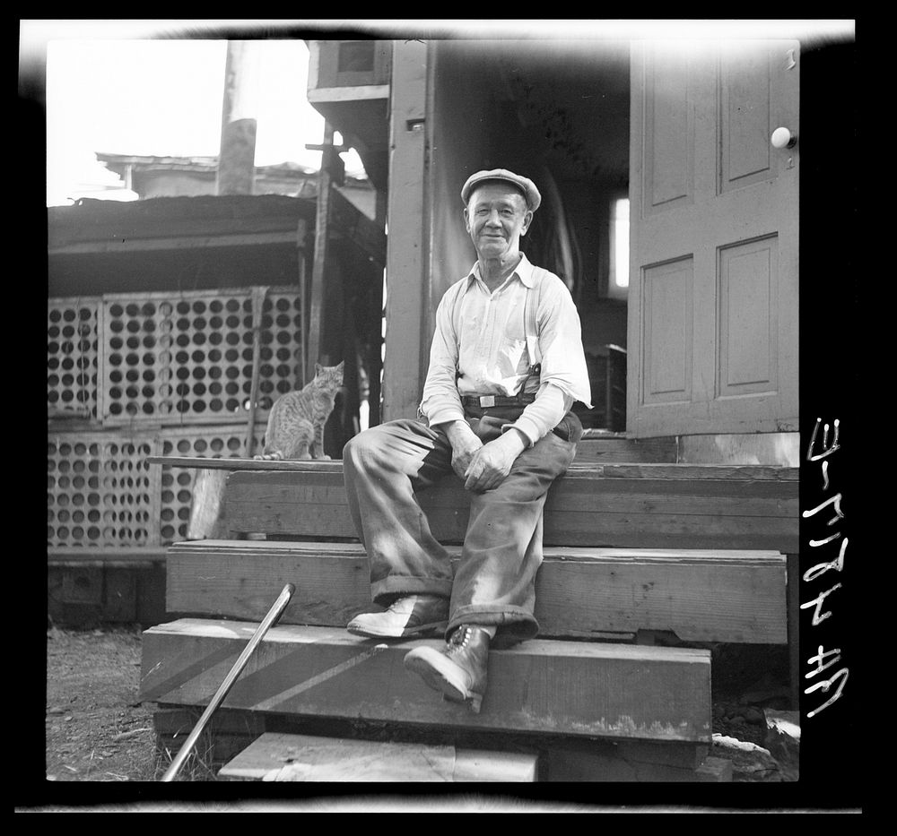 Hooverville squatter. Portland, Oregon. Sourced from the Library of Congress.